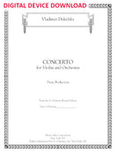 Violin Concerto (solo part and piano reduction) - Digital (Not Printable)