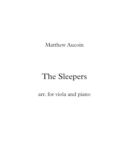The Sleepers (for viola and piano)