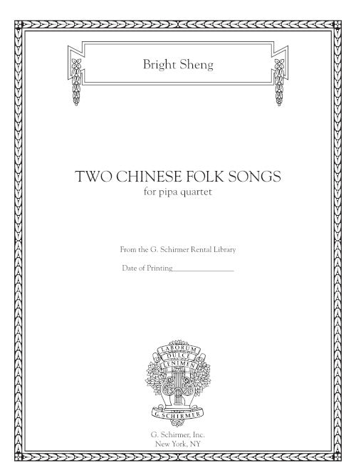 Two Chinese Folk Songs