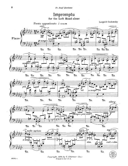Impromptu (for left hand alone)