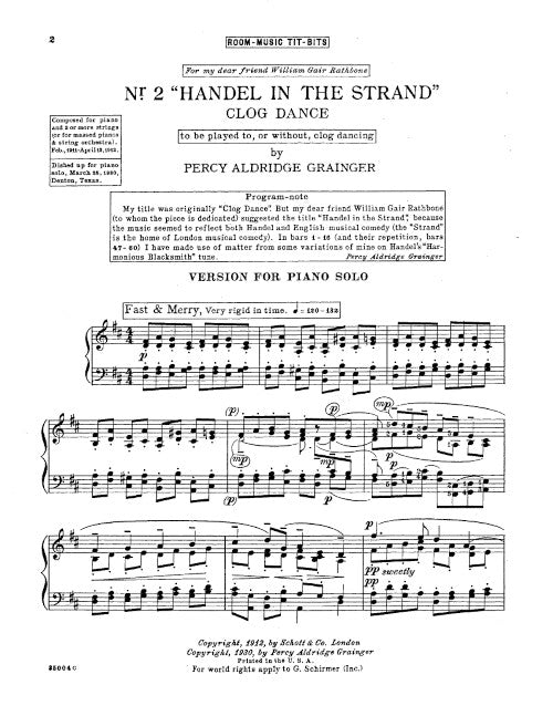 Handel in the Strand (Clog Dance) - Digital (Not Printable)