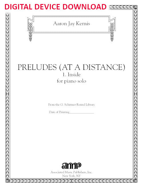 Preludes (at a Distance): Inside - Digital