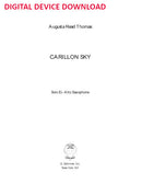Carillon Sky (alto saxophone version) - solo part (alto sax) - Digital (Not Printable)