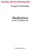 Meditation (for left hand alone) - Digital (Not Printable)