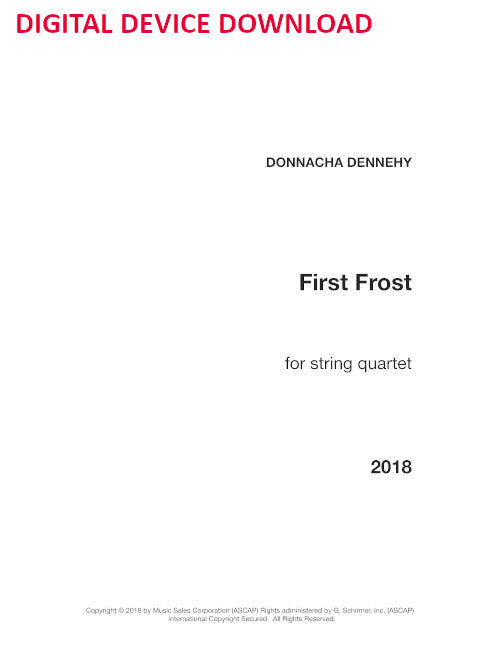First Frost - Digital (Not Printable)