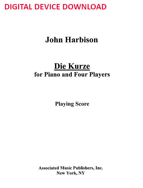 Die Kürze - set of score and parts - Digital (Not Printable)