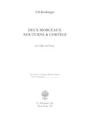 Deux Morceaux (Nocturne & Cortege)