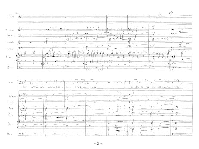 The Beginning of Light of Time Passing for voice and ensemble - Digital (Not Printable)