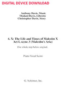 Malcolm’s Prison Aria, from X: The Life and Times of Malcolm X (lower key) - Digital (Not Printable)