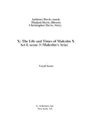 Malcolm’s Prison Aria, from X: The Life and Times of Malcolm X (original key)