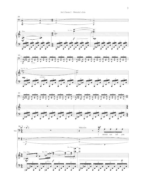Malcolm’s Prison Aria, from X: The Life and Times of Malcolm X (original key) - Digital (Not Printable)