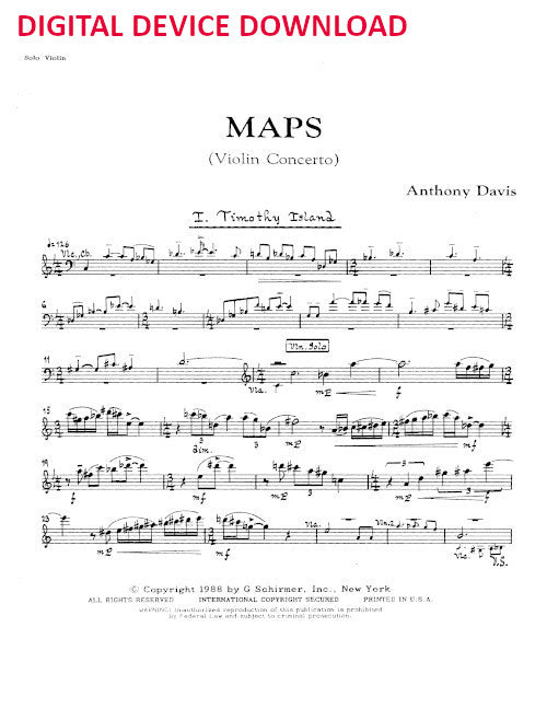 Maps (solo part) - Digital (Not Printable)