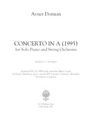 Concerto in A (2-piano reduction)