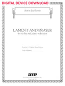 Lament and Prayer - Digital (Not Printable)