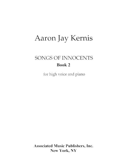 Songs of Innocents, Book II