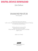 Diamond Watch (Double Play for Two Pianos) - Digital (Not Printable)