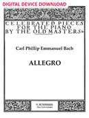 Allegro (from Keyboard Sonata in F minor Wq. 63/6, H. 75) - Digital (Not Printable)