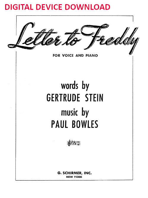 Letter to Freddy - Digital (Not Printable)
