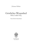 Geistliches Wiegenlied (arr.)