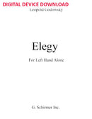 Elegy (for left hand alone) - Digital (Not Printable)