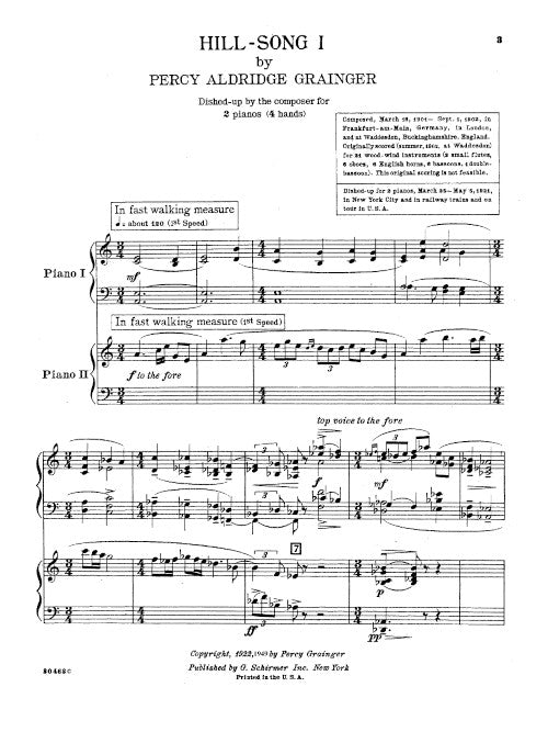 Hill Songs Nos. 1 and 2