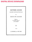 Mother Goose: Concert Suite for Piano - Digital (Not Printable)