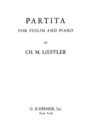 Partita for violin and piano - Digital (Not Printable)