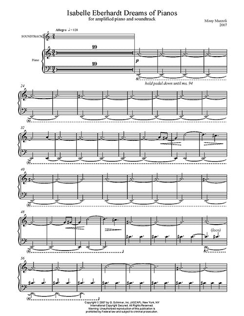 Isabelle Eberhardt Dreams of Pianos - Digital (Not Printable)