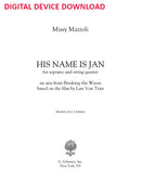 His Name is Jan (for voice and string quartet) - Digital (Not Printable)