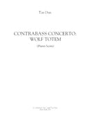 Contrabass Concerto: Wolf Totem - reduction for contrabass and piano