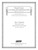 Beatriz puerta del mundo (Giovanni's aria from "Rappaccini's Daughter")