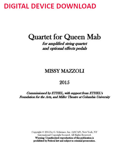 Quartet for Queen Mab - Digital (Not Printable)