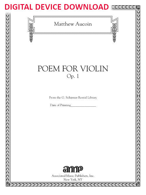 Poem for Violin - Digital