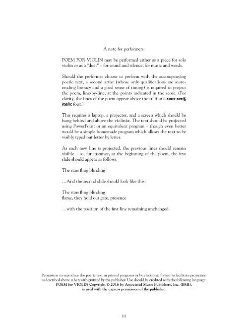 Poem for Violin - Digital (Not Printable)