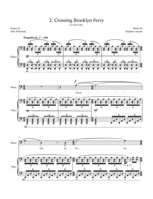 Three Whitman Songs - Digital (Not Printable)