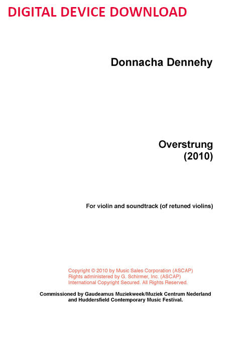 Overstrung - Digital (Not Printable)