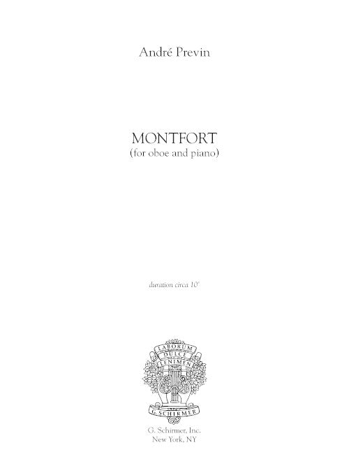 Montfort (for oboe and piano)