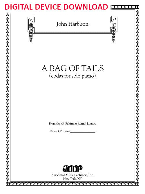 A Bag of Tails (codas for solo piano) - Digital