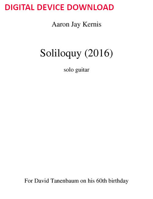 Soliloquy - Digital (Not Printable)