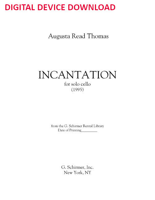 Incantation (cello version) - Digital