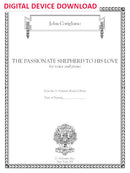 The Passionate Shepherd to his Love for voice and piano - Digital (Not Printable)