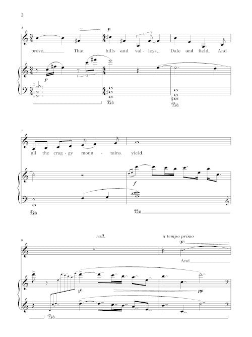 The Passionate Shepherd to his Love for voice and piano - Digital (Not Printable)