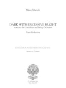 Dark with Excessive Bright - reduction for contrabass and piano