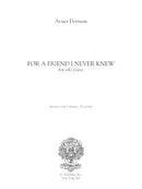 For a Friend I Never Knew (An Anniversary for Lenny) - Digital (Not Printable)