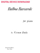 Balboa Barcarolle - Digital (Not Printable)