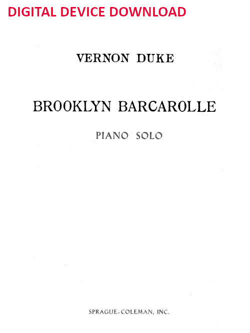 Brooklyn Barcarolle - Digital