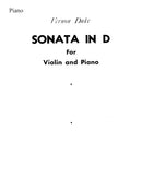 Sonata in D for Violin and Piano
