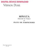 Sonata: Souvenir de Venise For Piano (or harpsichord) - Digital (Not Printable)