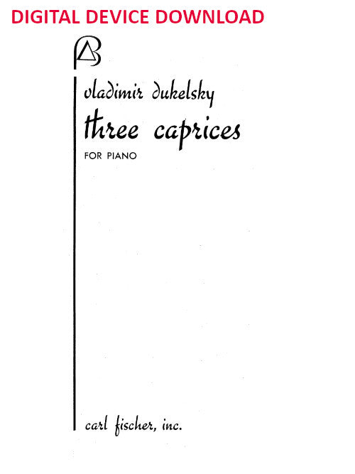 Three Caprices - Digital (Not Printable)