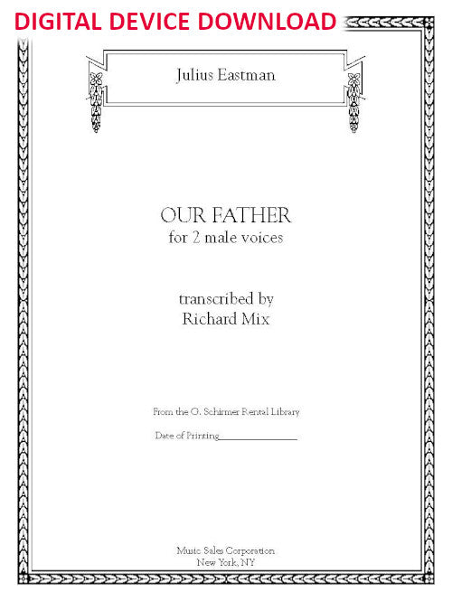 Our Father - Digital (Not Printable)